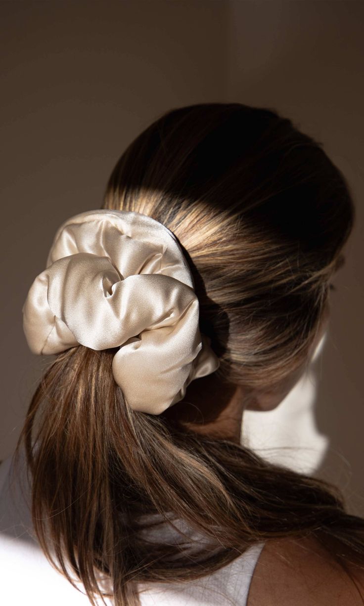 Midnight - 100% Silk Scrunchie