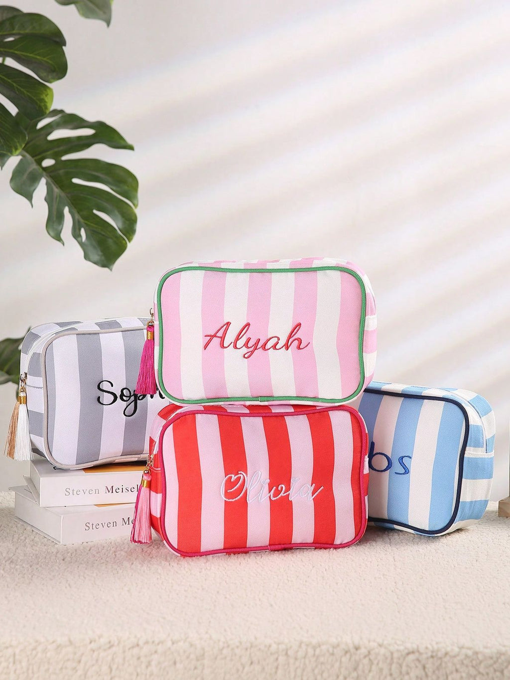 Personalized Satin Makeup Pouch